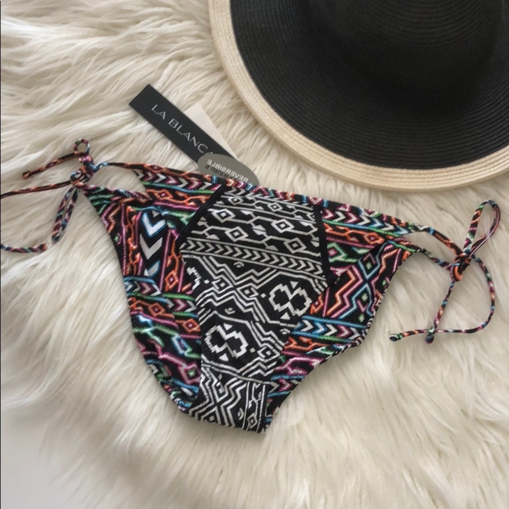 La Blanca • Tribal reversible Swim bottoms